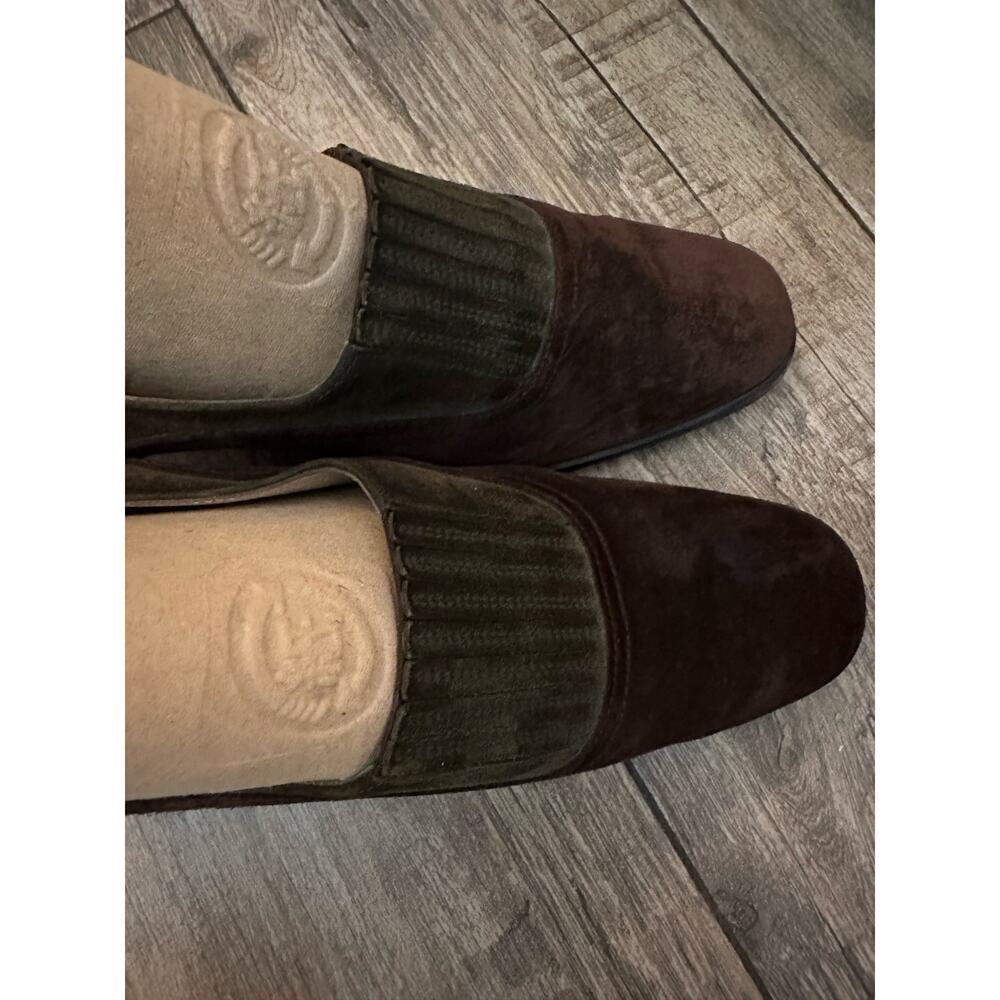 Salvatore Ferragamo Brown Suede Classic Pump Heel Shoes Size 7 - Picture 5 of 8